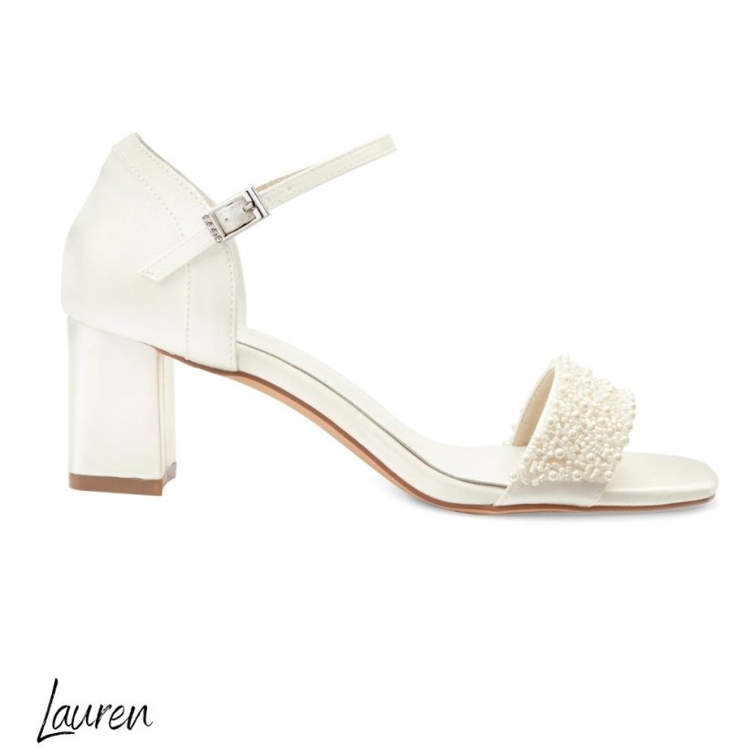 Svatební boty Lauren - Velikost: 38, Výška podpatku: 6 cm