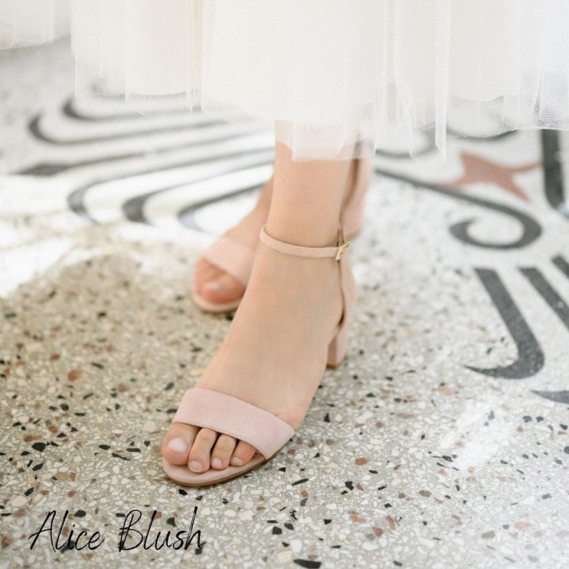 Svatební boty Alice Blush - Velikost: 41, Výška podpatku: 4,8 cm