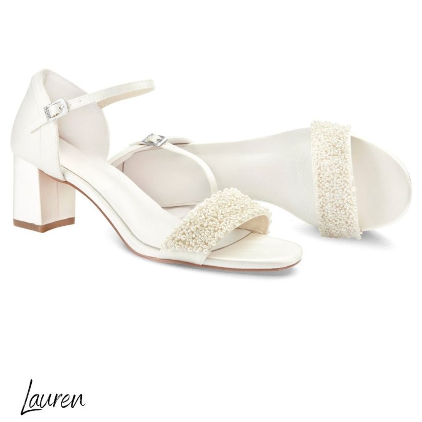 Svatební boty Lauren - Velikost: 38, Výška podpatku: 6 cm