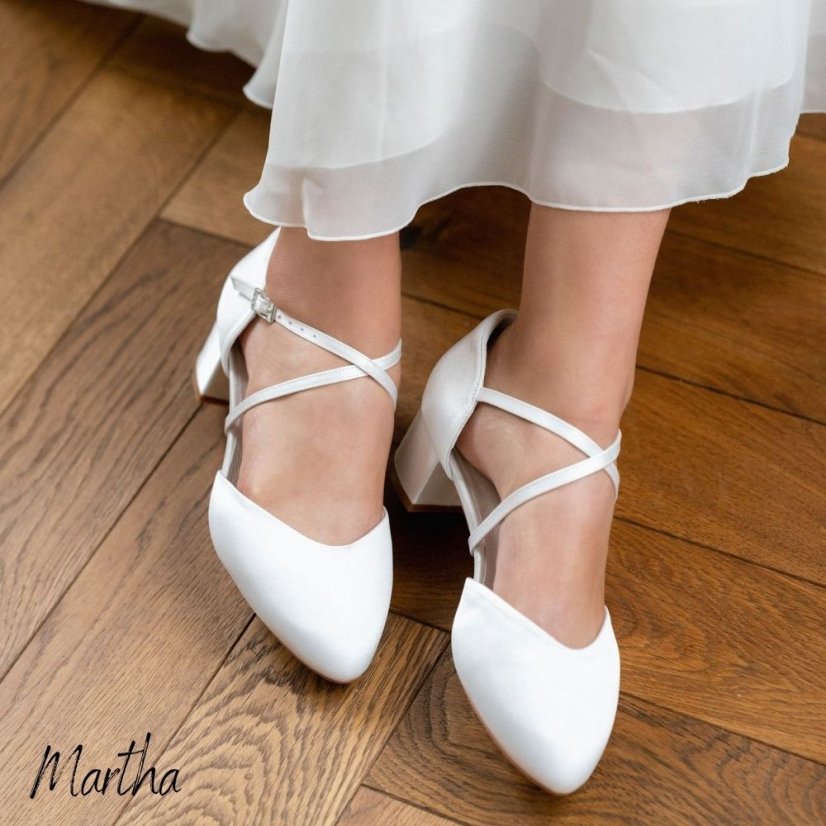 Svatební boty Martha - Velikost: 38, Výška podpatku: 4,8 cm
