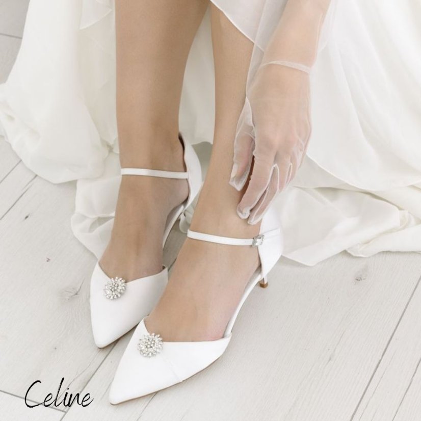 Svatební boty Celine - Velikost: 42, Výška podpatku: 4,5 cm