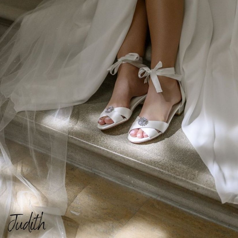 Svatební boty Judith - Velikost: 39, Výška podpatku: 3,3 cm