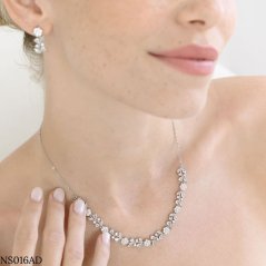 Květinová sada šperků s krystaly